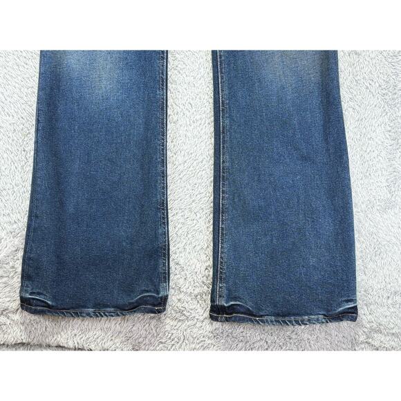 Old Navy Jeans‎ Size 16 Womens Higher High Rise Flare 36x32 Medium/Dark Wash - Picture 7 of 9